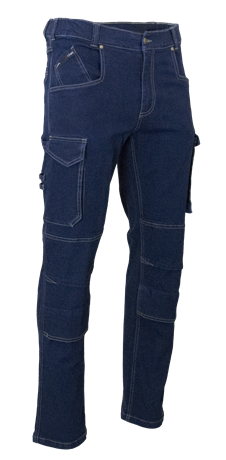 Pantalon denim avec poches genouillères BARIL