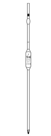 Pipettes A 1 TRAIT avec boule de sûreté