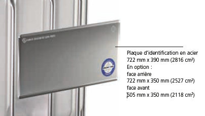 Plaque d'identification pour conteneur IBC