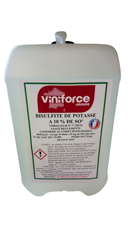 Bisulfite de potassium liquide 10% (SO2)